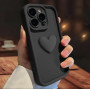 Чорний однотонний протиударний чохол на iPhone 14 pro max з бортами